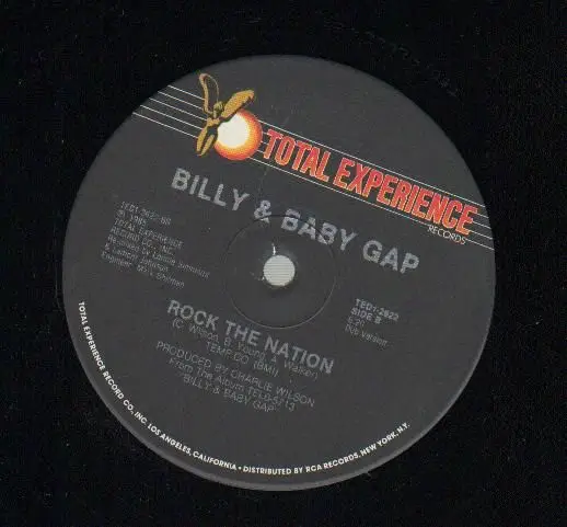 BILLY & BABY GAP - Rock The Nation - Disque Maxi x 1