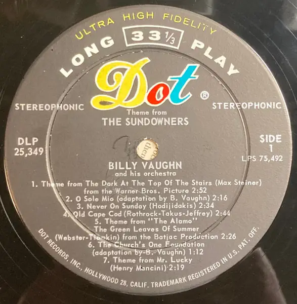 The sundowners - Billy Vaughn And His Orchestra - ( LP