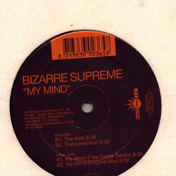 BIZARRE, SUPREME! - My Mind - 12 inch x 1