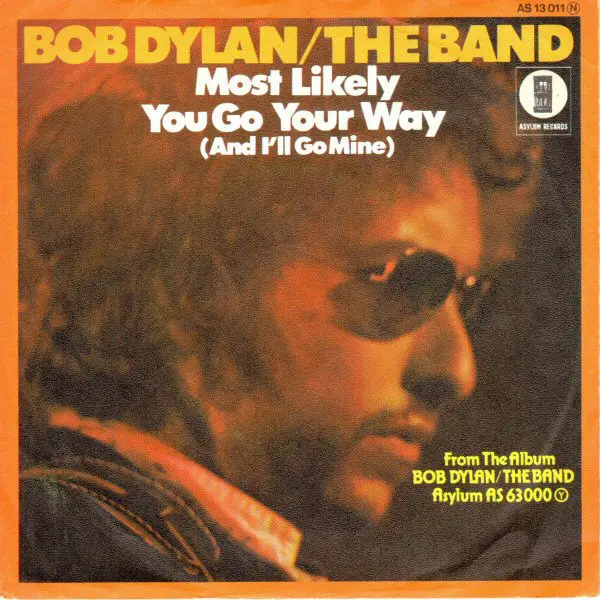 BOB DYLAN / THE BAND - Most Likely You Go Your Way (And I'll Go Mine) - 7inch x 1