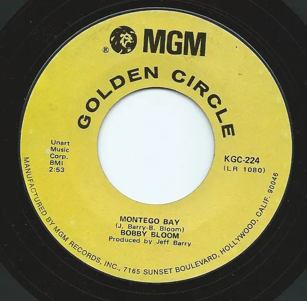 BOBBY BLOOM - Montego Bay / Make Me Happy - 7inch x 1