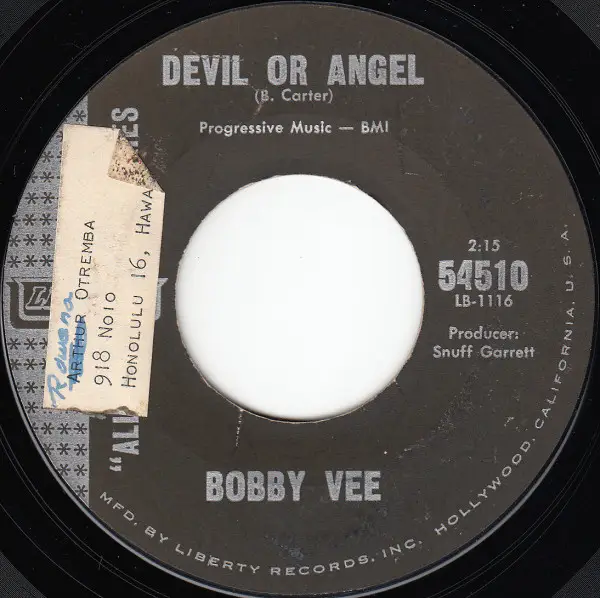 Bobby Vee Devil Or Angel