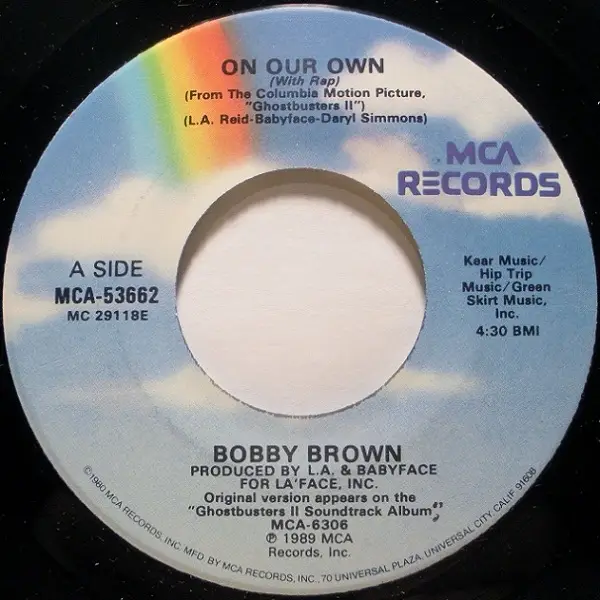 BOBBY BROWN - On Our Own - Disque 45T x 1