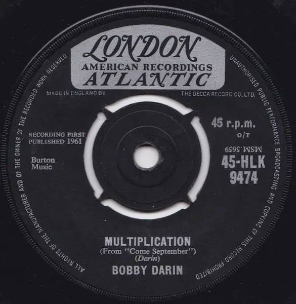 Bobby Darin Multiplication