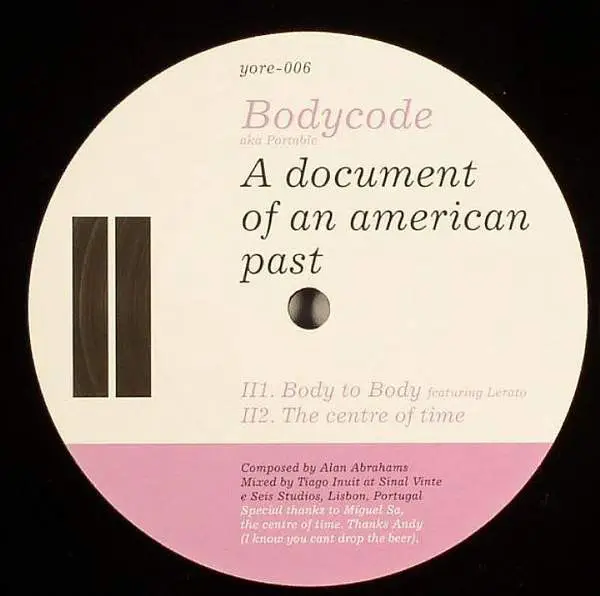 BODYCODE AKA PORTABLE - A Document Of An American Past - 12 inch x 1