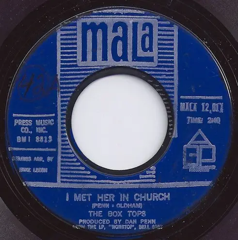 BOX TOPS - I Met Her In Church - Disque 45T x 1
