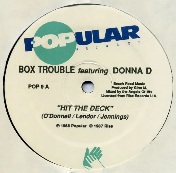 BOX TROUBLE FEATURING DONNA D - Hit The Deck - Disque Maxi x 1