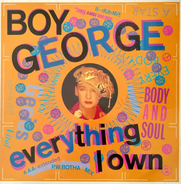 BOY GEORGE - Everything I Own (FRENCH PRESSING) - 12 inch x 1
