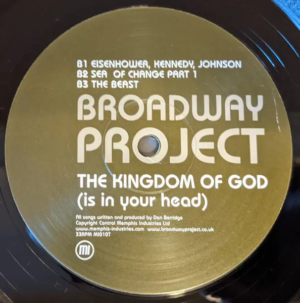BROADWAY PROJECT - The Kingdom Of God (Is In Your Head) - Disque Maxi x 1