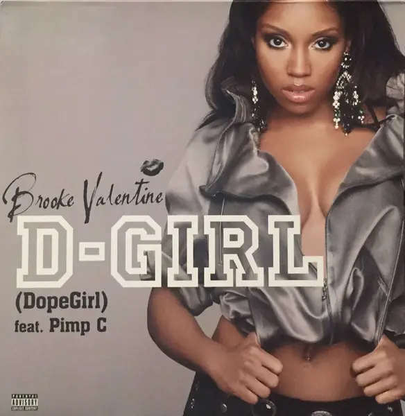 BROOKE VALENTINE FEATURING PIMP C - D-Girl (Dopegirl) - Disque Maxi 45T