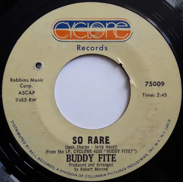 BUDDY FITE - So Rare - 7inch x 1