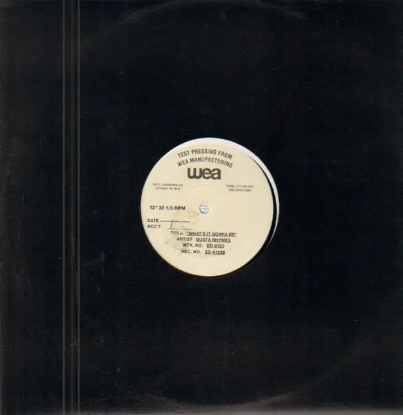 BUSTA RHYMES - What's It Gonna Be - 12 inch 45 rpm