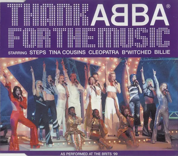 B*WITCHED / BILLIE PIPER / CLEOPATRA / STEPS / TINA COUSINS - Thank ABBA For The Music - CD single