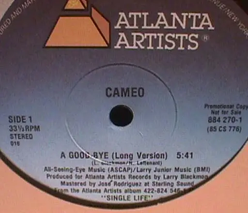 CAMEO - A Good-Bye - 12 inch x 1