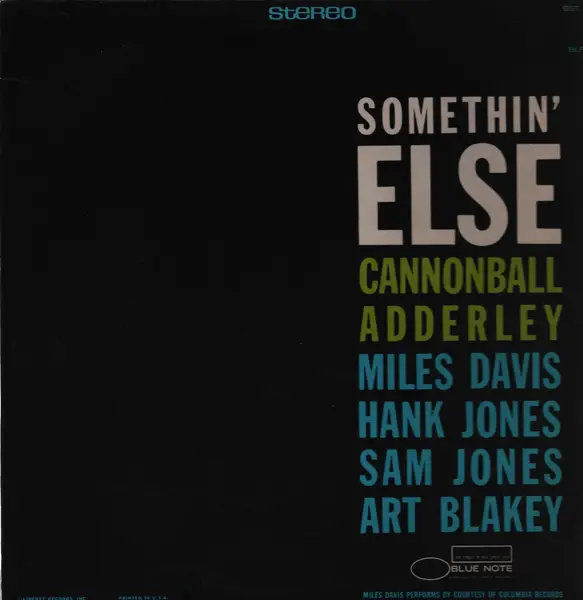 Cannonball Adderley Somethin' Else (INSERT)