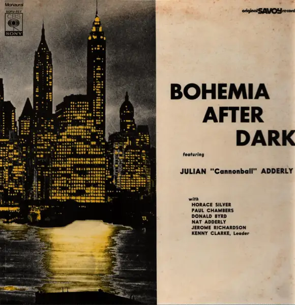 CANNONBALL ADDERLEY WITH HORACE SILVER , PAUL CHAMBERS , DONALD BYRD , NAT ADDERLEY , JEROME RICHAR - Bohemia After Dark - LP