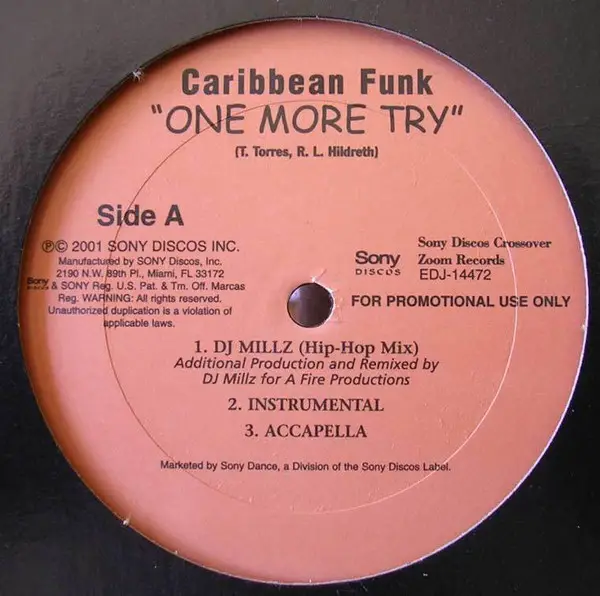 CARIBBEAN FUNK - One More Try - 12 inch x 1