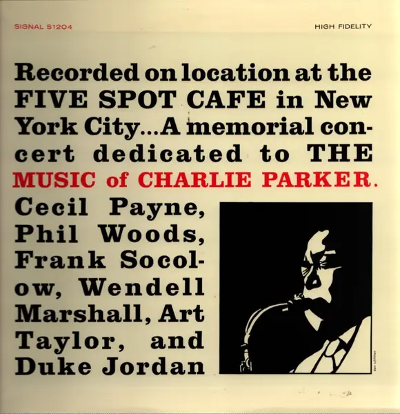 CECIL PAYNE , PHIL WOODS , FRANK SOCOLOW , WENDELL MARSHALL , ART TAYLOR , DUKE JORDAN - A Night At The Five Spot (MONO) - LP