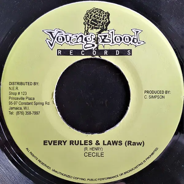 CE'CILE - Every Rules & Laws - Disque 45T x 1