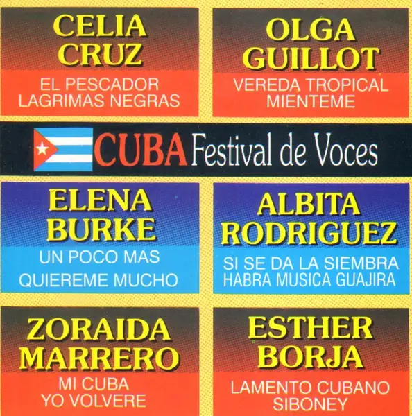 CELIA CRUZ, OLGA GUILLOT, ELENA BURKE A.O. - Cuba - Festival de Voces - Disque CD
