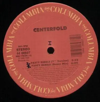 CENTERFOLD (3) - Party Rebels - Disque Maxi 45T