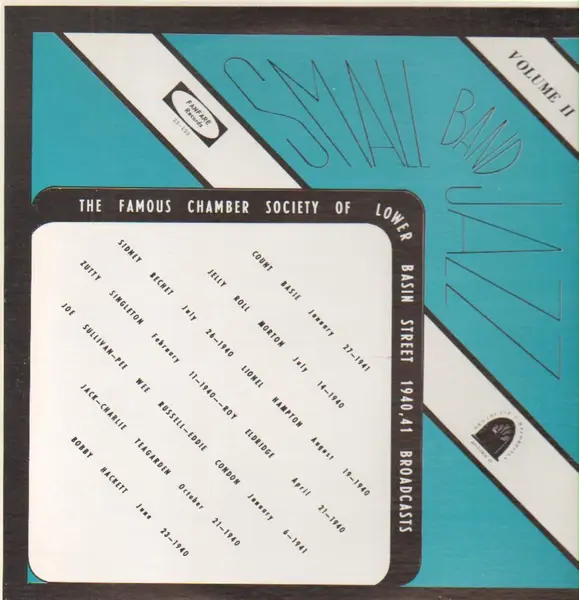 CHAMBER SOCIETY OF LOWER BASIN STREET - Small Band Jazz Vol. 2 - LP