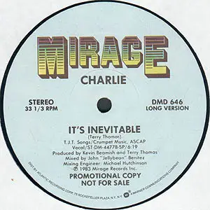 CHARLIE - It's Inevitable (PROMO) - 12 inch x 1