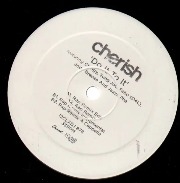 CHERISH - Do It To It (Rap Remix) - Disque Maxi x 1