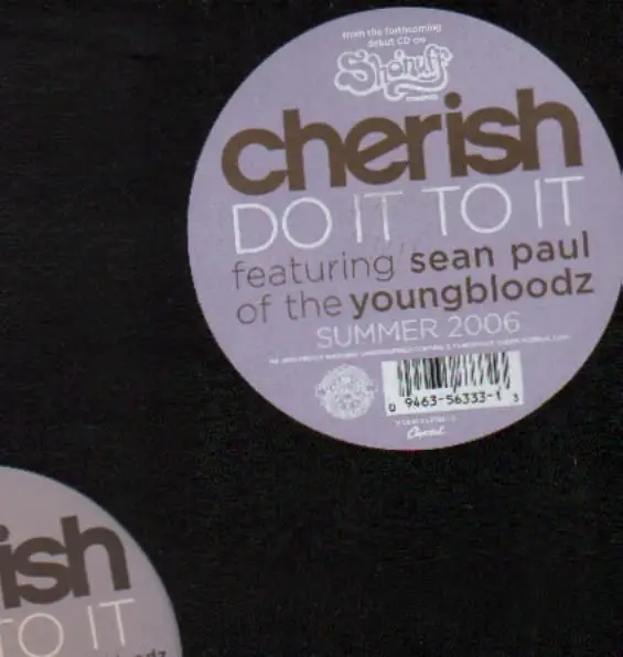CHERISH FEATURING SEAN PAUL (2) - Do It To It - Disque Maxi 45T