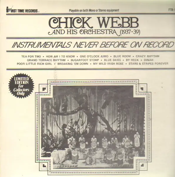 CHICK WEBB - And His Orchestra (1937-39) - LP