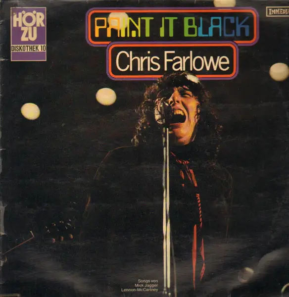 CHRIS FARLOWE - Paint It Black (ORIG GER) - Disque 33T