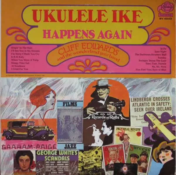 CLIFF EDWARDS - Ukulele Ike Happens Again - LP