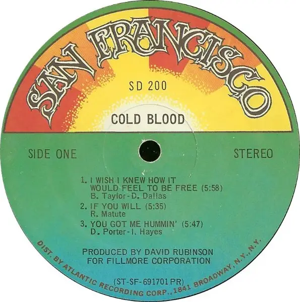 COLD BLOOD - Cold Blood (NO COVER) - Disque 33T