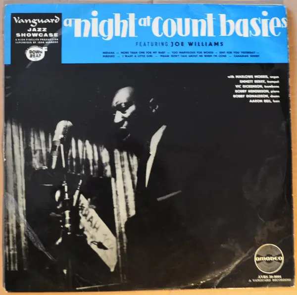 COUNT BASIE'S ALL STARS FEATURING JOE WILLIAMS - A Night At Count Basie's - Disque 33T