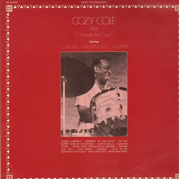 COZY COLE STARRING COLEMAN HAWKINS , BEN WEBSTER - 1944 'Concerto For Cozy' - Disque 33T