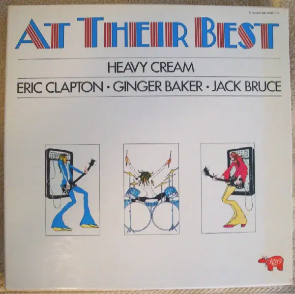 CREAM , GINGER BAKER , JACK BRUCE , ERIC CLAPTON - At Their Best Heavy Cream Eric Clapton Ginger Baker Jack Bruce - LP x 8