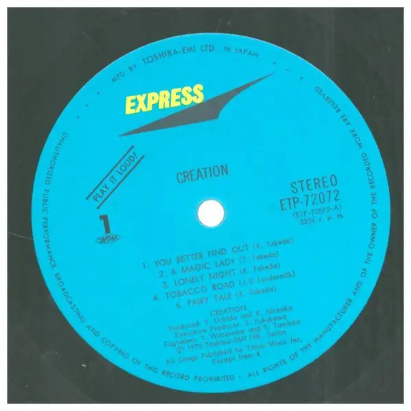 CREATION - Creation - Disque 33T