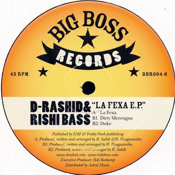 D-RASHID & RISHI BASS - La Fexa EP - Disque Maxi x 1