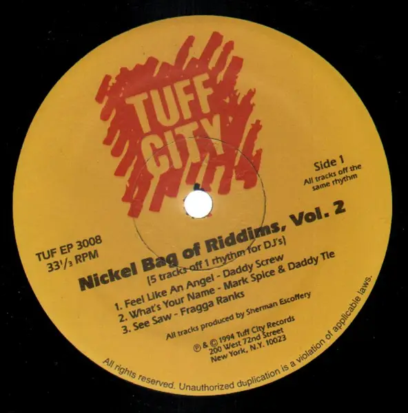 DADDY SCREW, FRAGGA RANKS, MAJOR DAMAGE ET AL - Nickel Bag Of Riddims Vol. 2 - 12 inch x 1