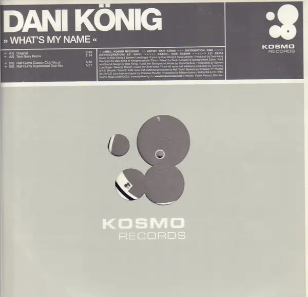 DANI KÖNIG - What's My Name - Disque Maxi x 1