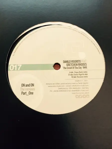 DANILO VIGORITO FEAT. GRETCHEN RHODES - On & On The Remixes Part 1 - Disque Maxi x 1
