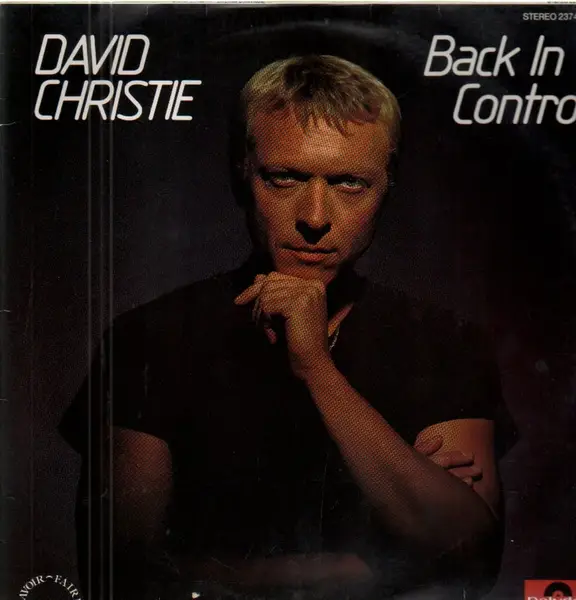 DAVID CHRISTIE - Back In Control - Disque 33T