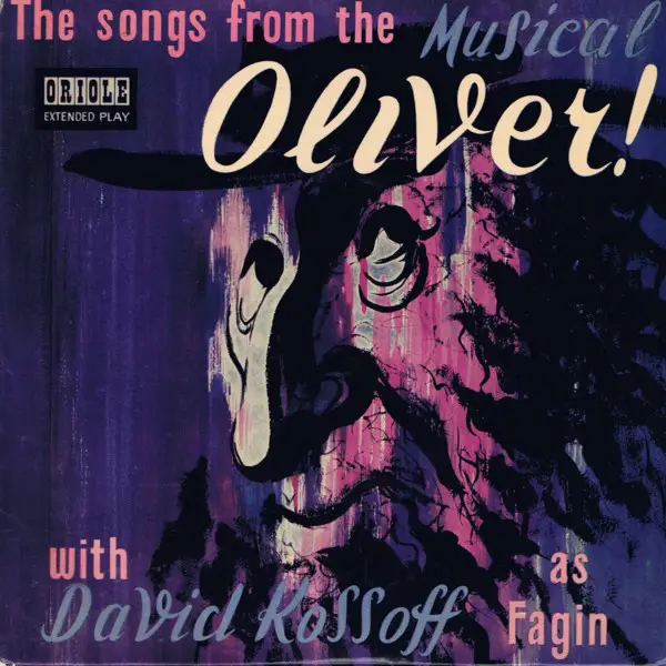 DAVID KOSSOFF AND MAUREEN EVANS - Songs From The Musical Oliver - Disque 45T x 1