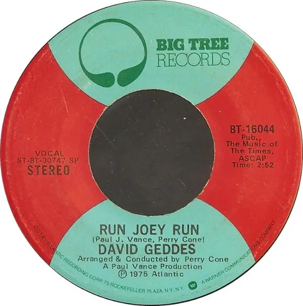 David Geddes Run Joey Run