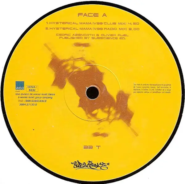 DAX RIDERS - Hysterical Mama - 12 inch x 1