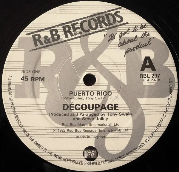 DÉCOUPAGE - Puerto Rico - Disque Maxi x 1