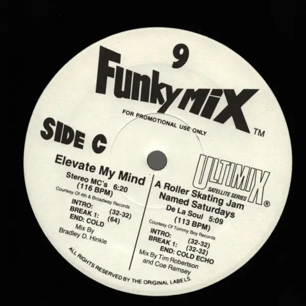 DE LA SOUL, THE REAL MILLI VANILLI - Funkymix 9 (DISC 2 OF 3) - Disque Maxi x 1