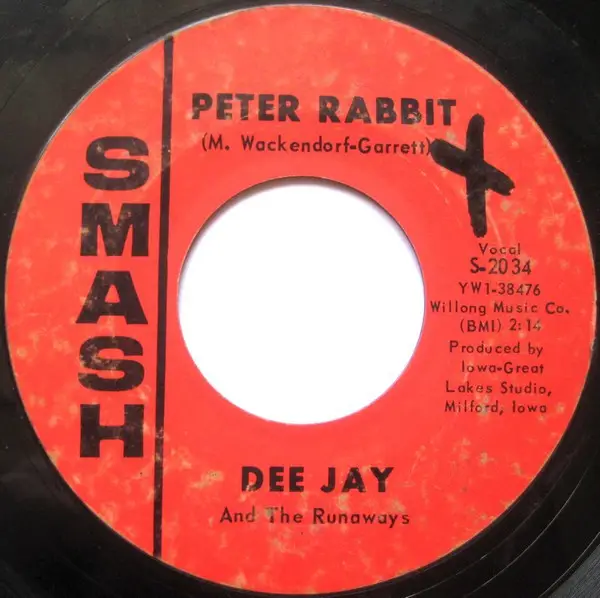 DEE JAY AND THE RUNAWAYS - Peter Rabbit / Are You Ready - Disque 45T x 1
