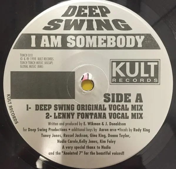 DEEP SWING - I Am Somebody - 12 inch x 1