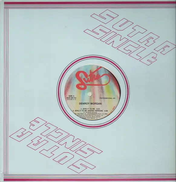 DENROY MORGAN - Give It To Me - Disque Maxi x 1